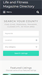 Mobile Screenshot of directory.lifeandfitnessmag.ie